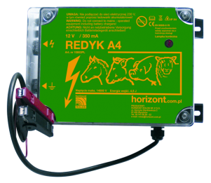 Elektryzator akumulatorowy zasilanie 12V Redyk A4 - Cavalo